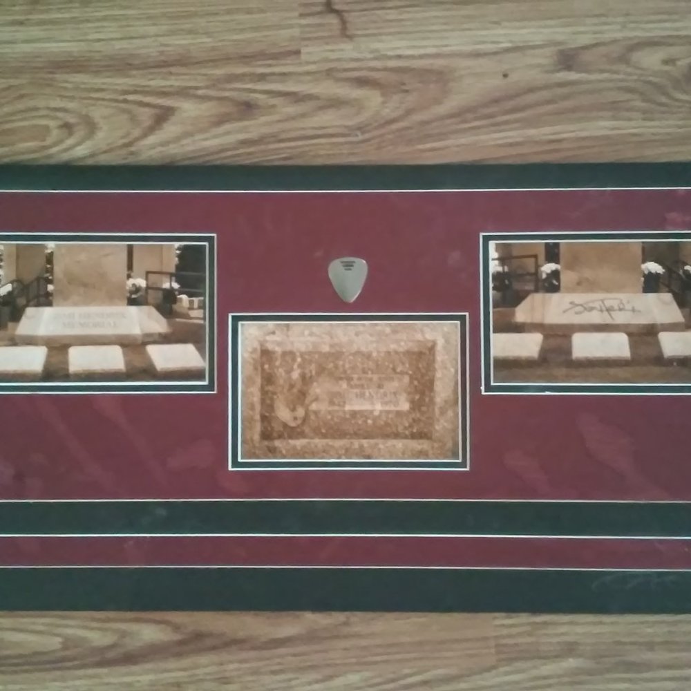Jimi Hendrix Collectable Pictures On Cardboard 3 Pictures and Guitar Pick